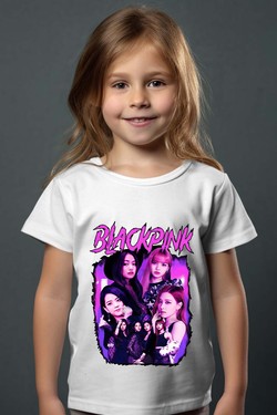 Black pink Bootleg 01 - Tshirt Fille-JAUNE