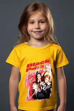 Black pink Bootleg 02 - Tshirt Fille-NOIR