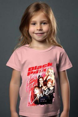 Black pink Bootleg 02 - Tshirt Fille-NOIR