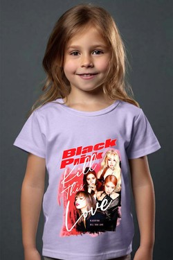 Black pink Bootleg 02 - Tshirt Fille-NOIR