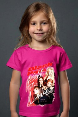 Black pink Bootleg 02 - Tshirt Fille-NOIR