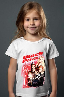 Black pink Bootleg 02 - Tshirt Fille-NOIR