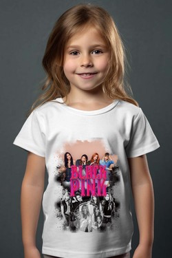 Black pink Bootleg 03 - Tshirt Fille-JAUNE