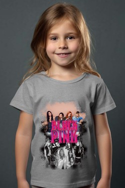 Black pink Bootleg 03 - Tshirt Fille-JAUNE
