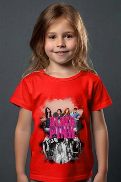 Black pink Bootleg 03 - Tshirt Fille-JAUNE
