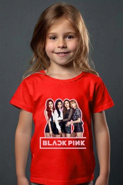 Black pink Girls fun - Tshirt Fille-ROUGE