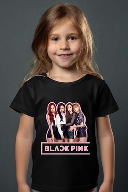Black pink Girls fun - Tshirt Fille-ROUGE