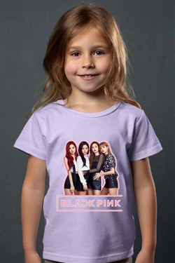 Black pink Girls fun - Tshirt Fille-ROUGE