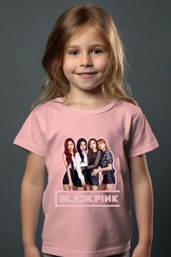Black pink Girls fun - Tshirt Fille-ROUGE