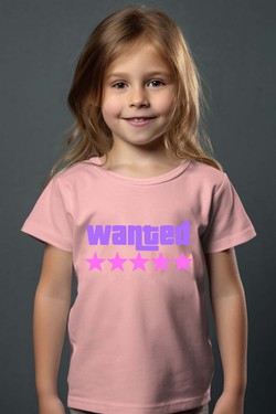 Wanted Stars Grirl - Tshirt Fille-ROUGE