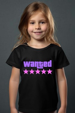 Wanted Stars Grirl - Tshirt Fille-ROUGE
