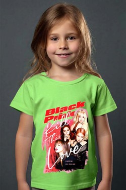 Black pink Bootleg 02 - Tshirt Fille - FC-VERT CLAIR