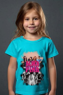 Black pink Bootleg 03 - Tshirt Fille - FC-TURQUOISE