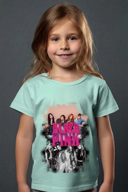 Black pink Bootleg 03 - Tshirt Fille - FC-TURQUOISE