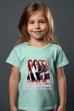 Black pink Girls fun - Tshirt Fille - FC-TURQUOISE
