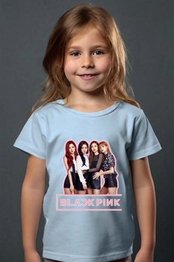 Black pink Girls fun - Tshirt Fille - FC-TURQUOISE