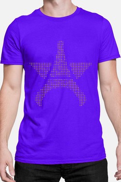 etoile paris mullti - Tshirt Homme-GRIS