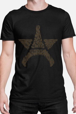 etoile paris mullti - Tshirt Homme-GRIS
