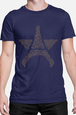 etoile paris mullti - Tshirt Homme-GRIS
