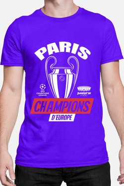 Paris champ europe - Tshirt Homme-BLEU ROI