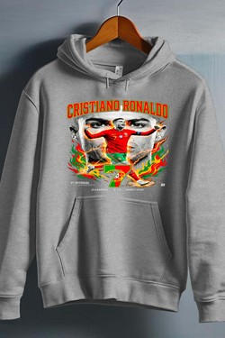 CR7 BOOTLEG2 - Sweat capuche Homme-GRIS
