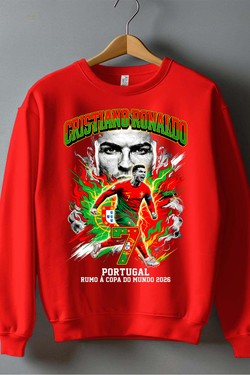 CR7 BOOTLEG1 - Sweat Col Rond Homme-MARINE