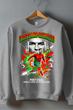 CR7 BOOTLEG1 - Sweat Col Rond Homme-MARINE