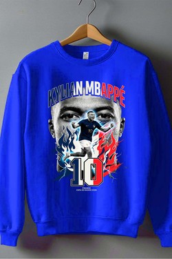 Kylian BOOTLEG1 - Sweat Col Rond Homme-BLEU ROI