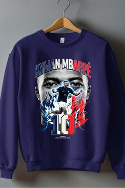 Kylian BOOTLEG1 - Sweat Col Rond Homme-BLEU ROI