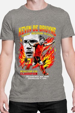De Bruyne BOOTLEG1 - Tshirt Homme-GRIS
