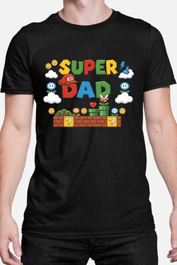 Super Dad Bro - Tshirt Homme-ROUGE