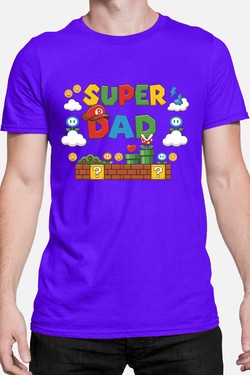 Super Dad Bro - Tshirt Homme-ROUGE