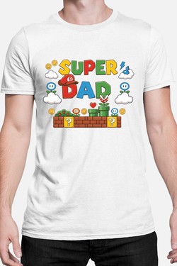 Super Dad Bro - Tshirt Homme-ROUGE