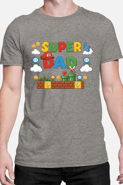Super Dad Bro - Tshirt Homme-ROUGE