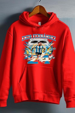 E Fernandez BOOTLEG1 - Sweat capuche Homme-ROUGE
