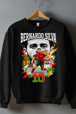 B Silva BOOTLEG1 - Sweat Col Rond Homme-NOIR
