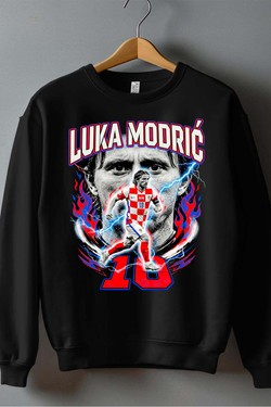 Modric BOOTLEG1 - Sweat Col Rond Homme-NOIR