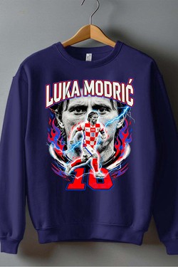 Modric BOOTLEG1 - Sweat Col Rond Homme-NOIR