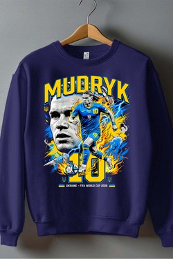 Mudryk BOOTLEG1 - Sweat Col Rond Homme-BLANC
