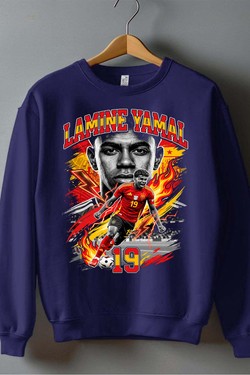 Yamal BOOTLEG1 - Sweat Col Rond Homme-MARINE