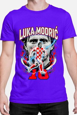 Modric BOOTLEG1 - Tshirt Homme-BLEU ROI