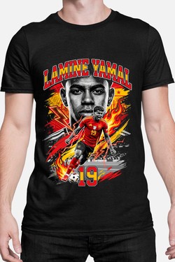 Yamal BOOTLEG1 - Tshirt Homme-ROUGE