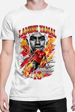 Yamal BOOTLEG1 - Tshirt Homme-ROUGE