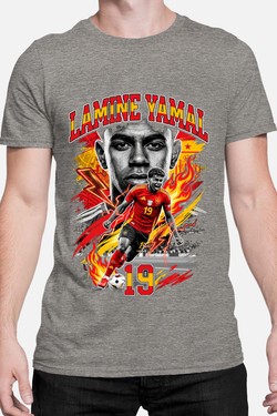 Yamal BOOTLEG1 - Tshirt Homme-ROUGE