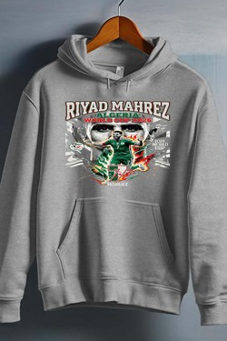 Mahrez BOOTLEG1 - Sweat capuche Homme-ROUGE