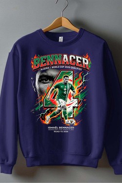 Bennacer BOOTLEG1 - Sweat Col Rond Homme-BLEU ROI