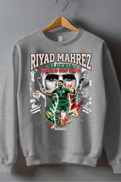 Mahrez BOOTLEG1 - Sweat Col Rond Homme-BLANC