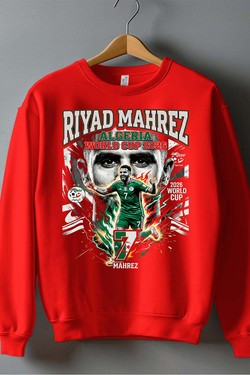 Mahrez BOOTLEG1 - Sweat Col Rond Homme-BLANC