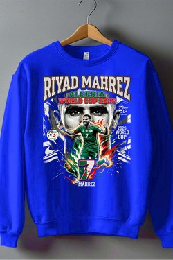 Mahrez BOOTLEG1 - Sweat Col Rond Homme-BLANC