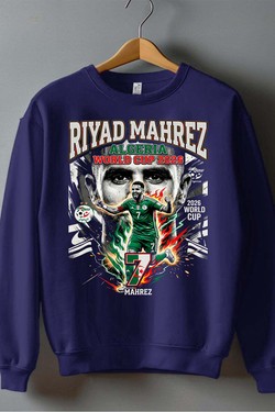 Mahrez BOOTLEG1 - Sweat Col Rond Homme-BLANC